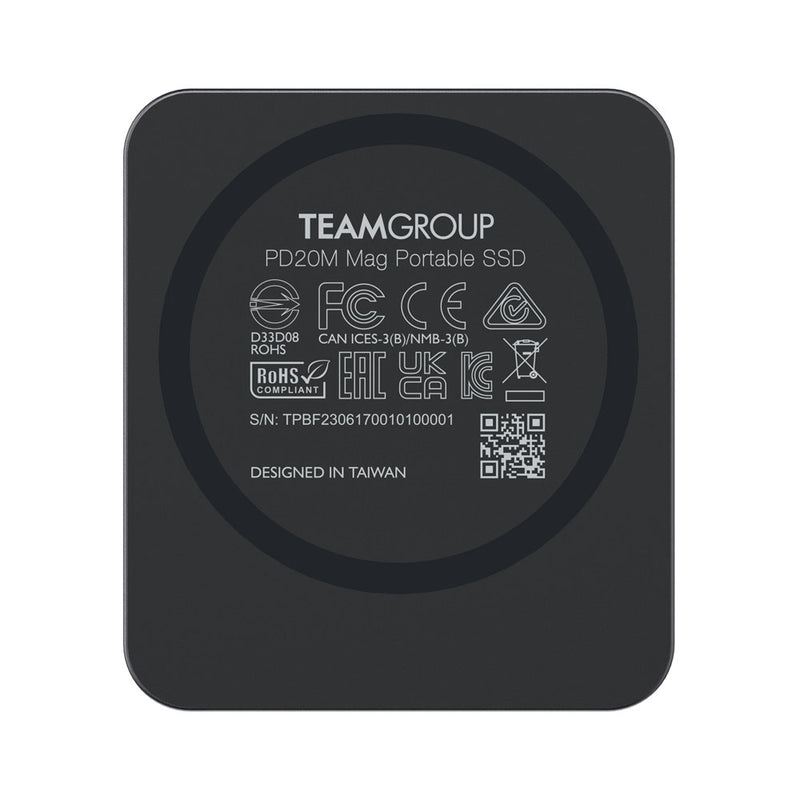 TEAMGROUP 1TB PD20M USB 3.2 Gen2 x2 Type-C 磁吸外接式固態硬碟 TPSEG2001T0C108