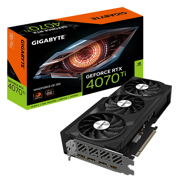 GIGABYTE GeForce RTX 4070 Ti WINDFORCE OC 12GB GDDR6X GV-N407TWF3OC-12GD