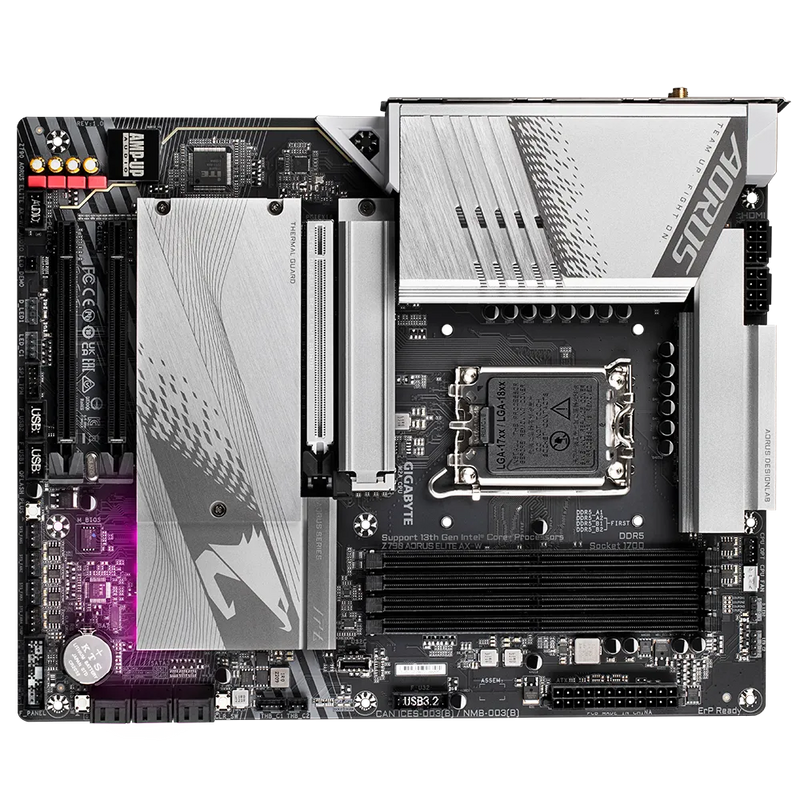 GIGABYTE Z790 AORUS ELITE AX-W WHITE EDITION DDR5,LGA 1700 ATX Motherboard