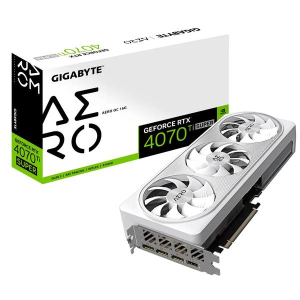 GIGABYTE GeForce RTX 4070 Ti Super AERO OC 16GB GDDR6X GV-N407TSAERO OC-16GD