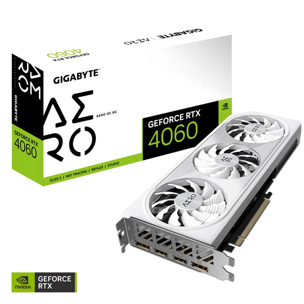 GIGABYTE GeForce RTX 4060 AERO OC 8GB GDDR6 GV-N4060AERO OC-8GD