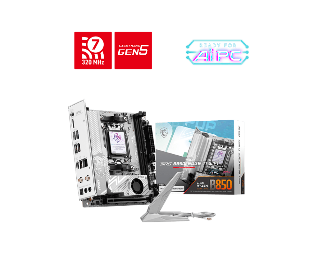MSI MPG B850I EDGE TI WIFI DDR5,Socket AM5 Mini-ITX Motherboard (MB-RB