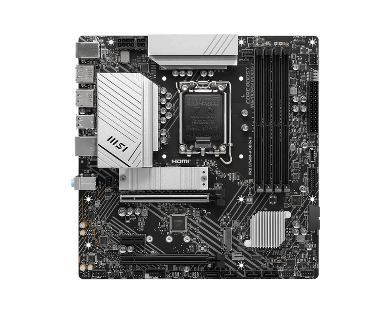 MSI PRO B760M-A DDR4 II ,LGA 1700 mATX Motherboard