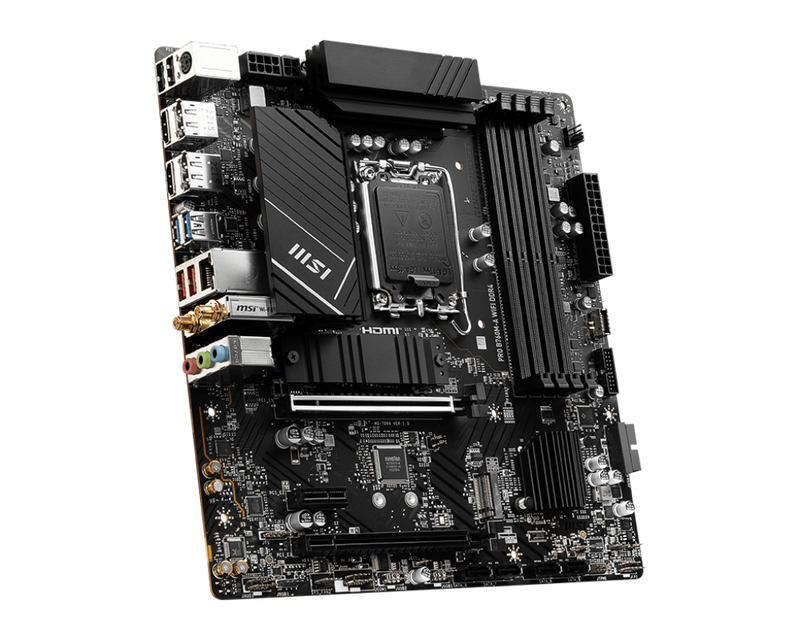 MSI PRO B760M-A WIFI DDR4,LGA 1700 mATX Motherboard