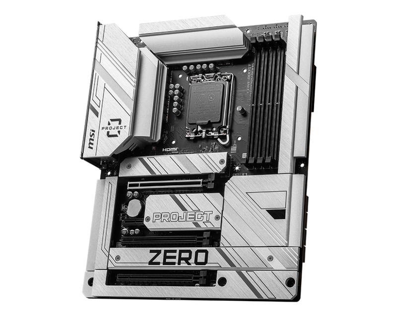 MSI Z790 PROJECT ZERO DDR5,Wi-Fi 7,LGA 1700 ATX Motherboard 背插式主機板