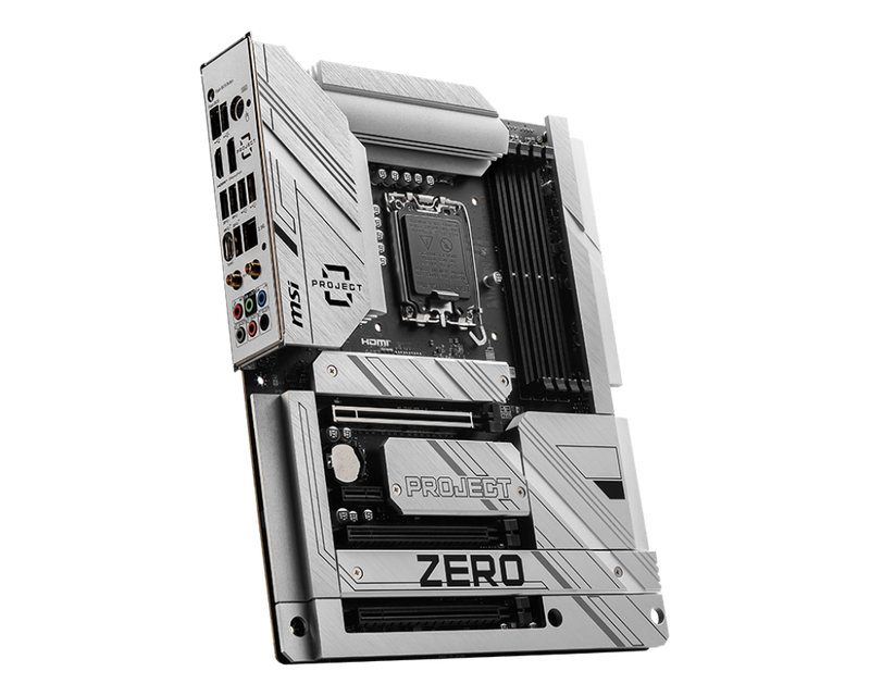 MSI Z790 PROJECT ZERO DDR5,Wi-Fi 7,LGA 1700 ATX Motherboard 背插式主機板
