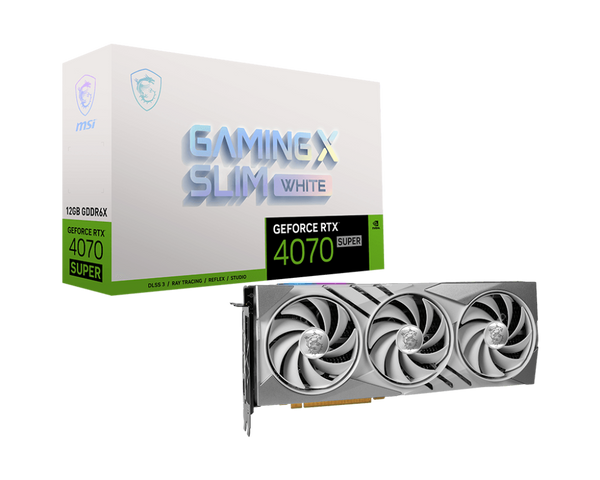 MSI GeForce RTX 4070 Super GAMING X SLIM WHITE 12GB GDDR6X (DI-N407SH1)
