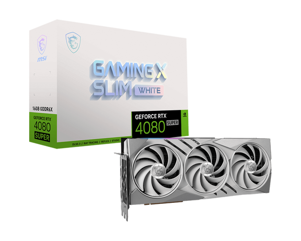 MSI GeForce RTX 4080 Super GAMING X SLIM White 16GB GDDR6X (DI-N408SM1)