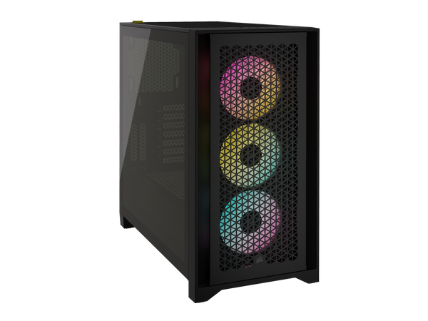 CORSAIR iCUE 4000D RGB AIRFLOW Mid-Tower Case Black with 3x AF120 RGB ELITE Fans (CC-9011240-WW)