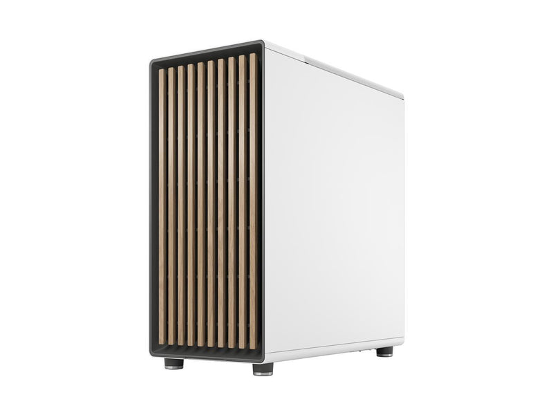Fractal Design North Chalk White ATX Case with Oak Front and Mesh Side Panel FD-C-NOR1C-03