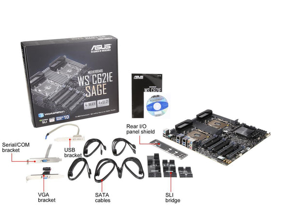 ASUS WS C621E SAGE(BMC) Intel C621, LGA 3647, EEB Workstation Motherboard
