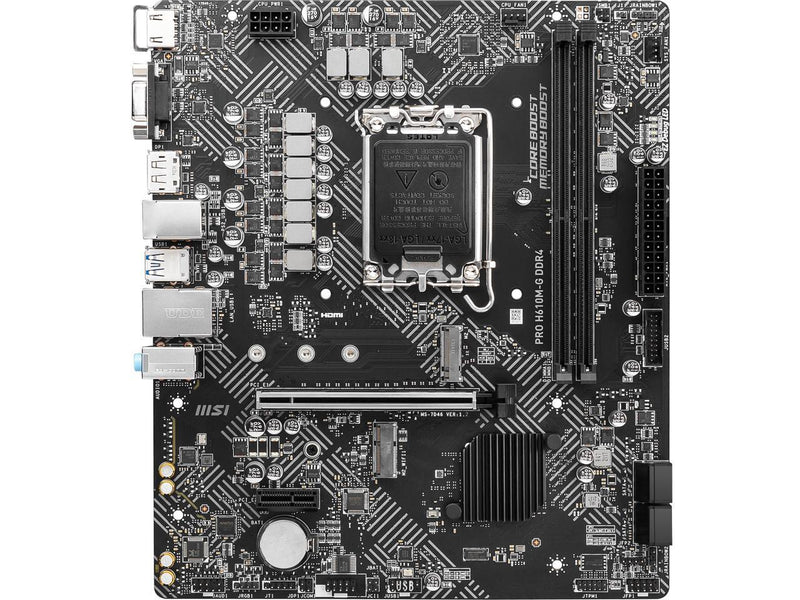 MSI PRO H610M-G DDR4,LGA 1700 mATX Motherboard