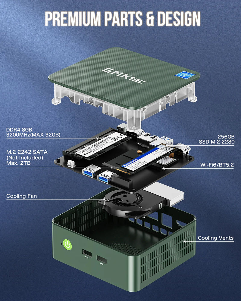 GMKTEC CS-GNBG3V NucBox G3 Mini PC (Intel N100 / 16GB Ram / 1TB SSD / Windows 11 Pro)
