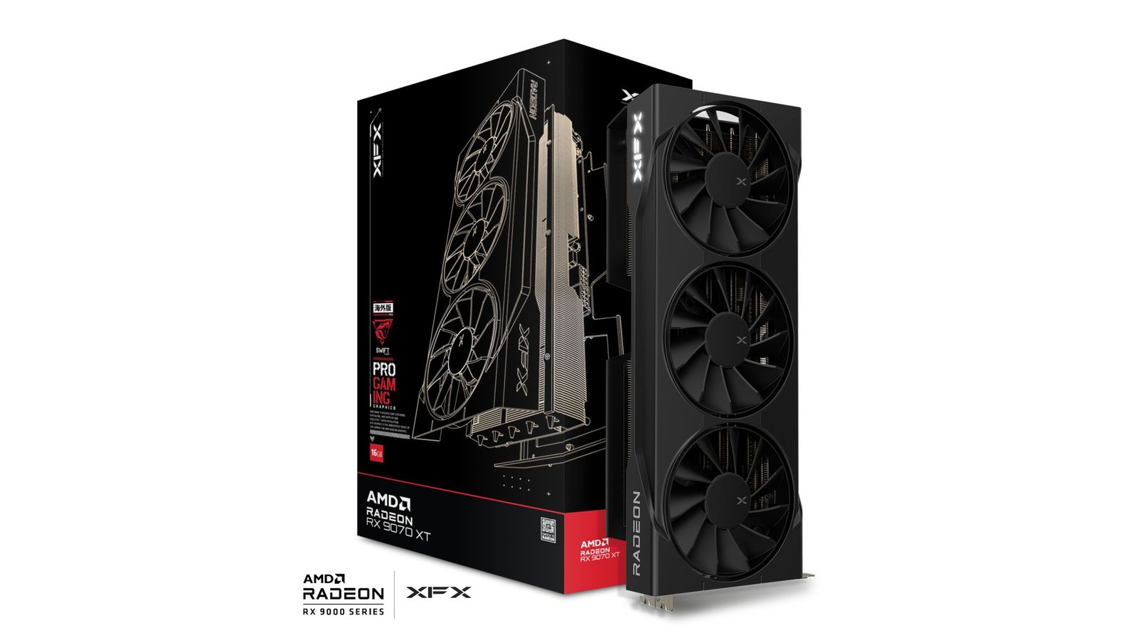 XFX Radeon RX 9070 XT SWIFT 16GB GDDR6 (DI-X907XS1) XFX Radeon RX 9070 XT SWIFT 16GB GDDR6 (DI-X907XS1)