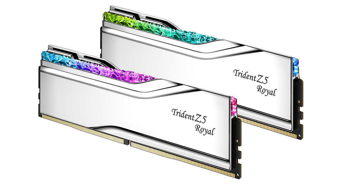 G.SKILL 48GB Kit (2x24GB) Trident Z5 ROYAL RGB Silver F5-8000J4048F24G