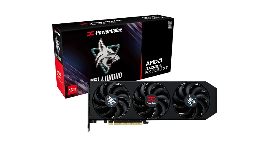 POWERCOLOR Radeon RX 9060 XT HELLHOUND 16GB GDDR6 (RX9060XT-HELLHOUND-