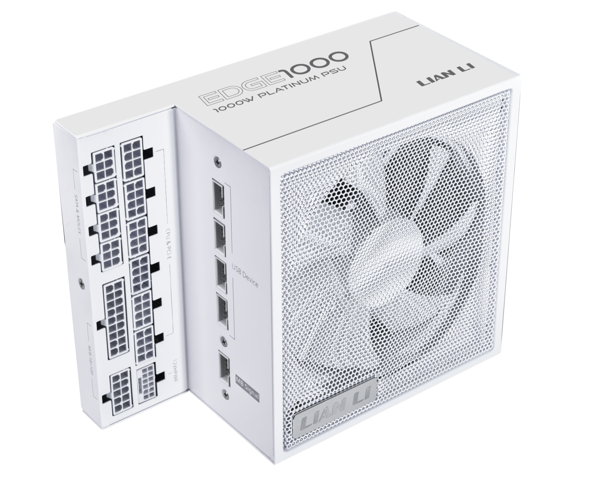 LIAN LI EDGE 1000W White 白色ATX 3.1 80 Plus Platinum Full Modular LIAN LI EDGE 1000W White 白色ATX 3.1 80 Plus Platinum Full Modular