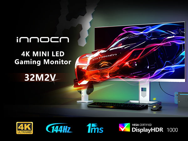 INNOCN 31.5" 32M2V 銀色 160Hz 4K UHD IPS (16:9) 電競顯示器(HDMI2.1)