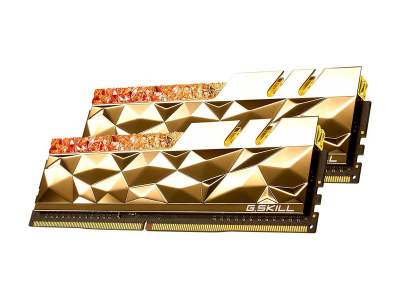 G.SKILL 16GB Kit (2x8GB) Trident Z Royal Elite Gold F4-3600C16D-16GTEGC RGB DDR4 3600MHz Memory
