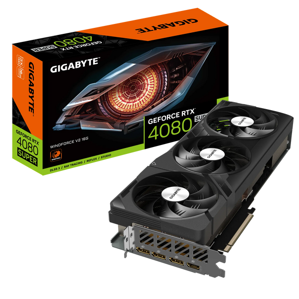 GIGABYTE GeForce RTX 4080 Super WINDFORCE V2 16GB GDDR6X GV-N408SWF3V2-16GD