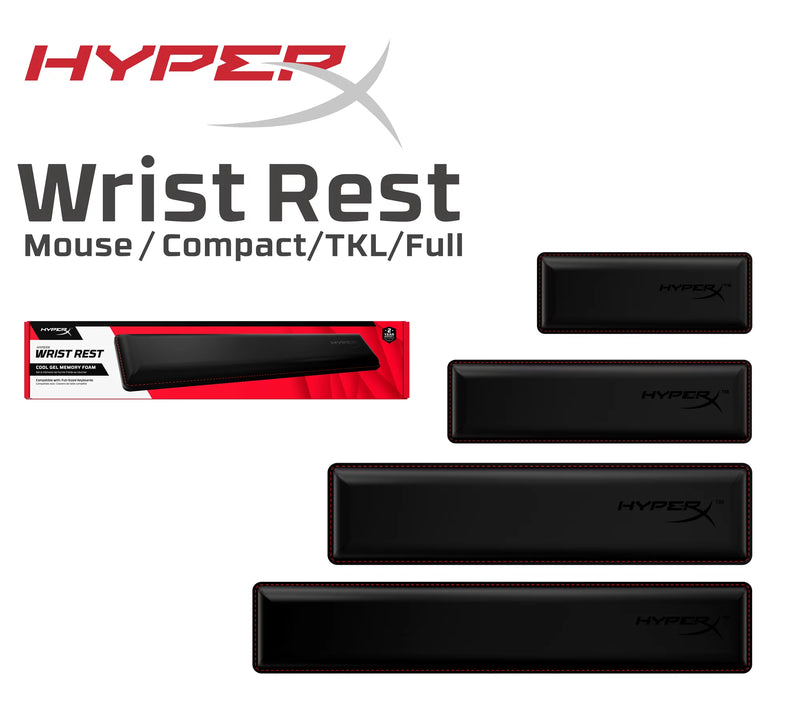 HyperX Wrist Rest - Compact (318mm) - 4Z7X0AA