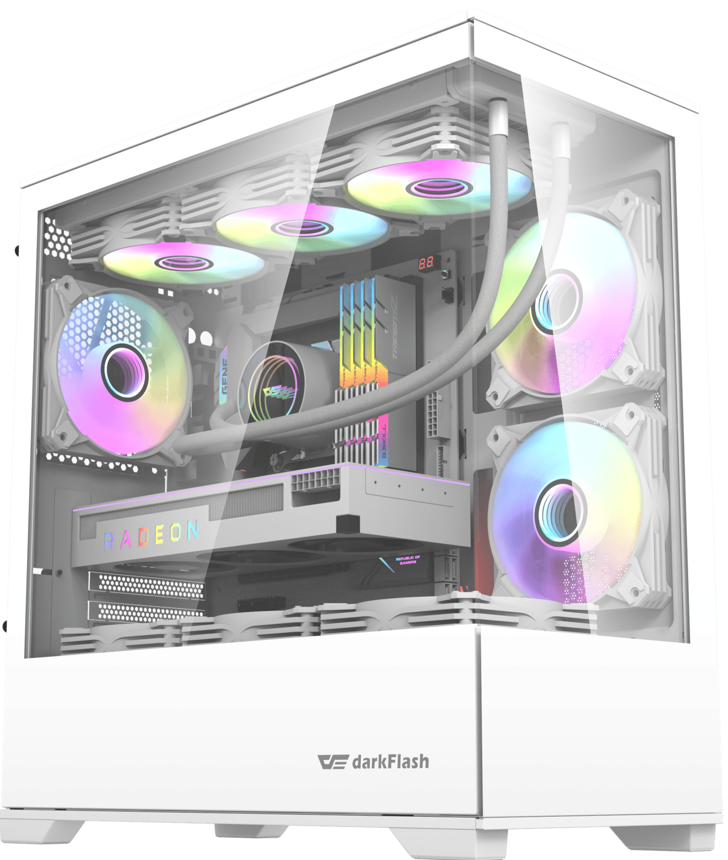 darkFlash DK415P White 白色MATX Case 不含風扇(CA-DK415PW)