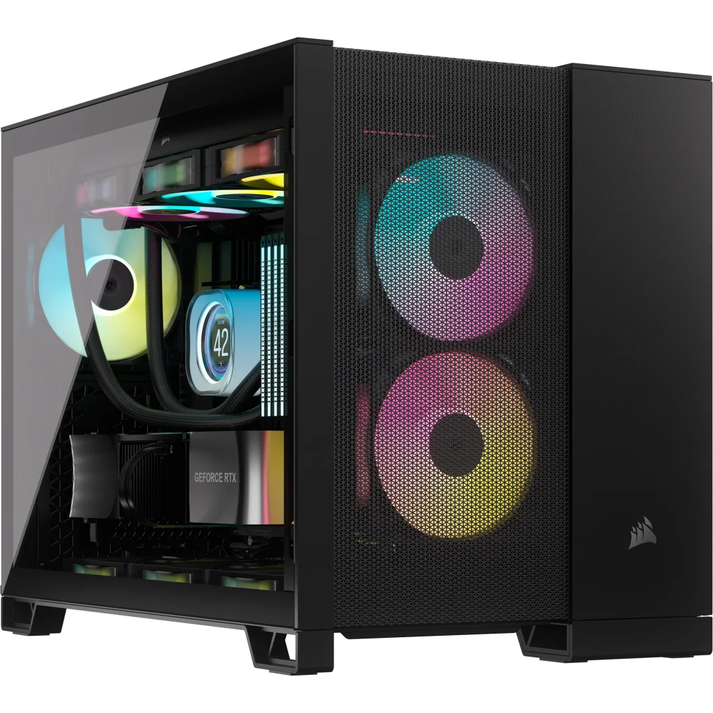 CORSAIR 2500D PCケース 黒 CC-9011263-WW CORSAIR 2500D AIRFLOW Black 黑色 Tempered Glass M.ATX Case CC