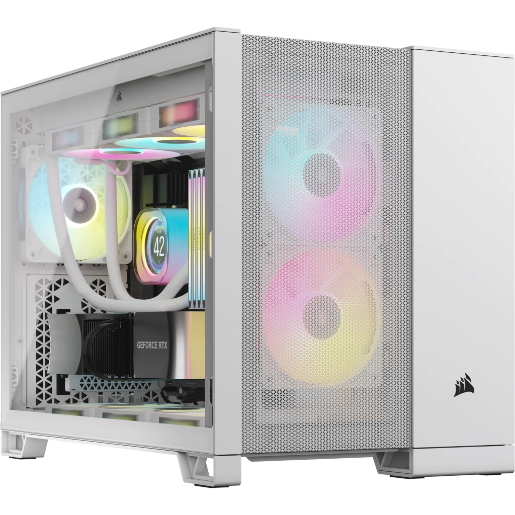 CORSAIR 2500D AIRFLOW White 白色 Tempered Glass M.ATX Case CC CORSAIR 2500D AIRFLOW White 白色 Tempered Glass M.ATX Case CC