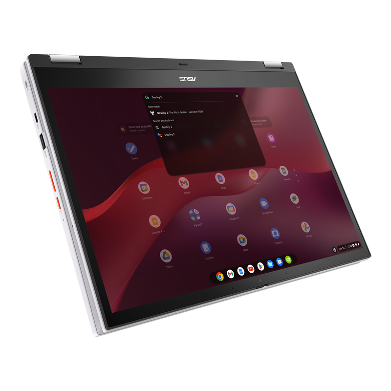 ASUS Chromebook Vibe Flip CX34 - White / 14 Flip+Touch / FHD / i5-1235U / 8G / 256G SSD / Chrome OS (3 Year) - CX3401FBA-N90253
