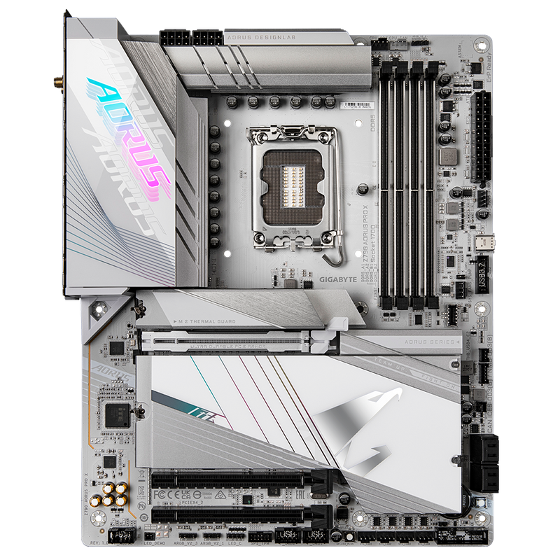 GIGABYTE Z790 AORUS PRO X DDR5,LGA 1700 ATX Motherboard 白色主機板