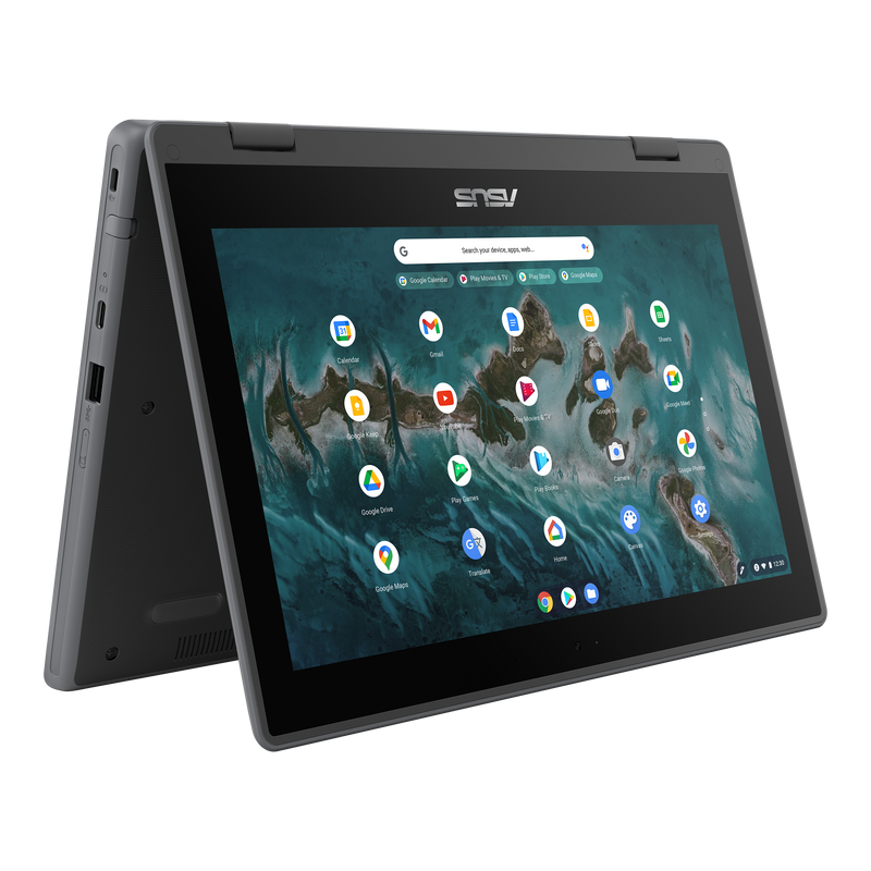 ASUS Chromebook Flip CR1 - Grey / 11.6 Flip+Touch / HD / N4500 / 8G / 64G eMMC / Chrome OS (3 Year) - CR1100FKA-BP0528
