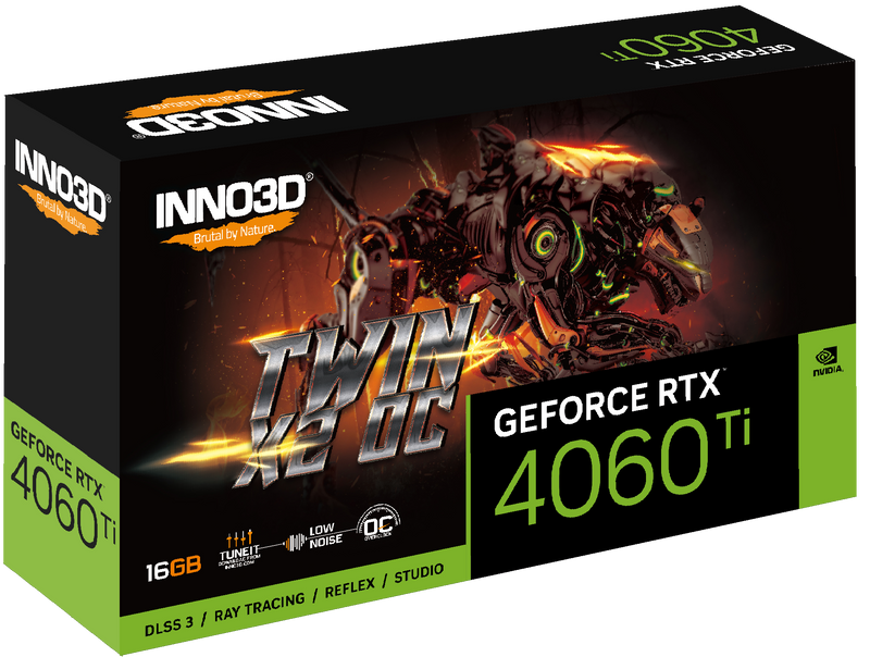 INNO3D GeForce RTX 4060 Ti TWIN X2 16GB GDDR6