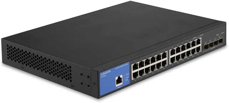 Linksys LGS328C-EU 24-Port Managed Gigabit Ethernet Switch with 4 10G SFP+ Uplinks (5 year)