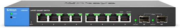 Linksys LGS310C-EU 8-Port Managed Gigabit Ethernet Switch with 2 1G SFP Uplinks TAA Compliant (5 year)