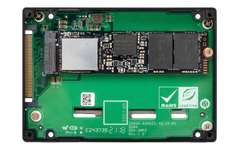 QNAP M.2 2280 to 2.5 Inch U.2 NVMe PCIe 4.0 SSD Adapter (QDA-UMP4)
