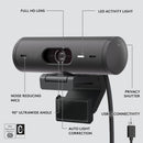 Logitech Brio 500 Full HD 1080p 網路攝影機 - Graphite 石墨灰色