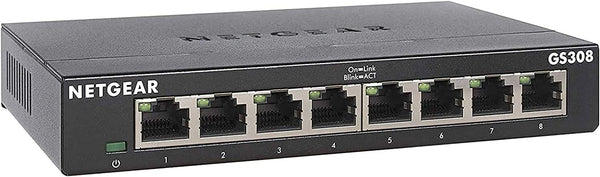 NETGEAR GS308-300UKS 8-Port Gigabit Ethernet SOHO Unmanaged Switch