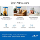 TP-Link Tapo C220 4MP 2K Pan/Tilt AI Home Security Wi-Fi Indoor Camera