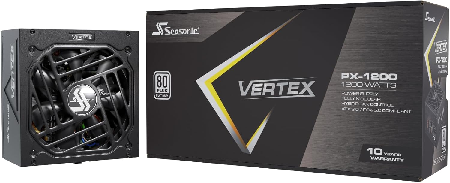 Seasonic 1200W VERTEX PX-1200 ATX3.1 PCI-E 5 80Plus PLATINUM Power Sup