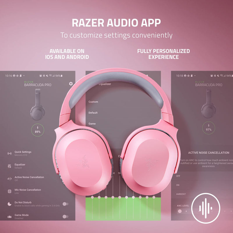 Razer Barracuda X - Quartz 粉紅色 無線多平台遊戲和行動裝置耳機 RZ04-04430300-R3M1