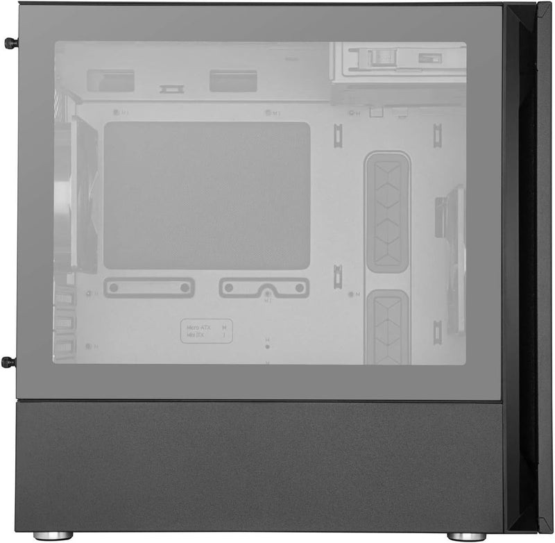 Cooler Master Silencio S400 Black 黑色Tempered Glass Micro-ATX Case MCS-S400-KG5N-S00
