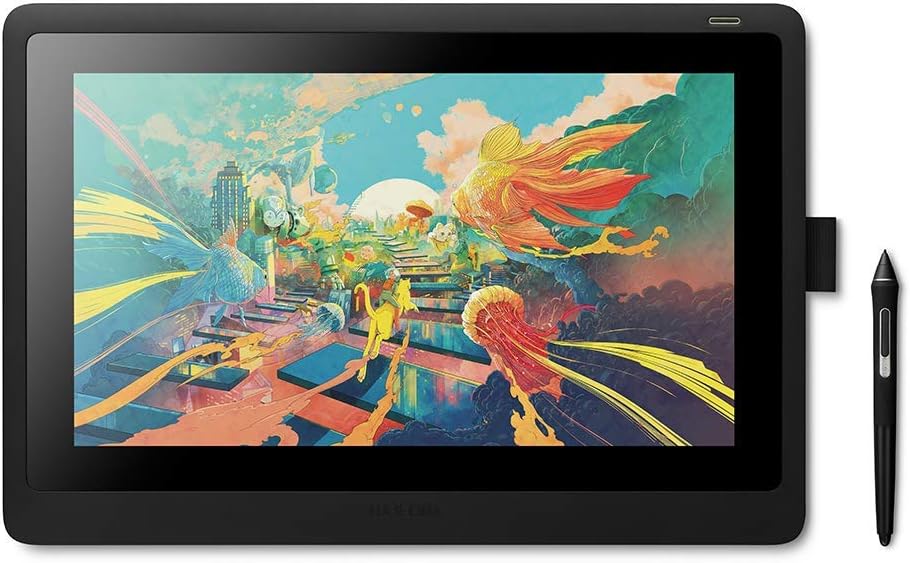 【ジャンク品】Cintiq16 DTK-1660 Wacom Cintiq 16 (2021) 繪圖顯示器(DTK-1660/K1-CA,DTK1660K1C)