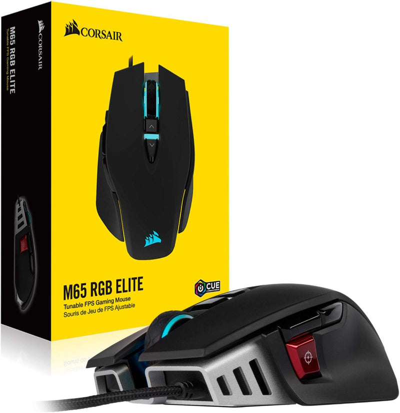 【CORSAIR 5月電競產品優惠】Corsair M65 RGB ELITE Tunable FPS Gaming Mouse CH-9309011-AP