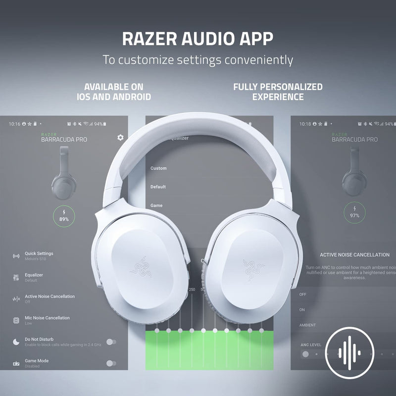 Razer Barracuda X - Mecury 水銀白 無線多平台遊戲和行動裝置耳機 RZ04-04430200-R3M1