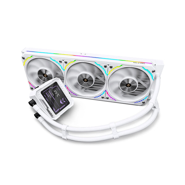 VALKYRIE V360 MERLIN WHITE 白色 ARGB with IPS LCD screen 360mm Liquid CPU Cooler