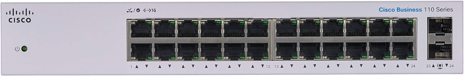 Cisco Business CBS110 24-Port Gigabit Switch (CBS110-24T-UK / NE-11024