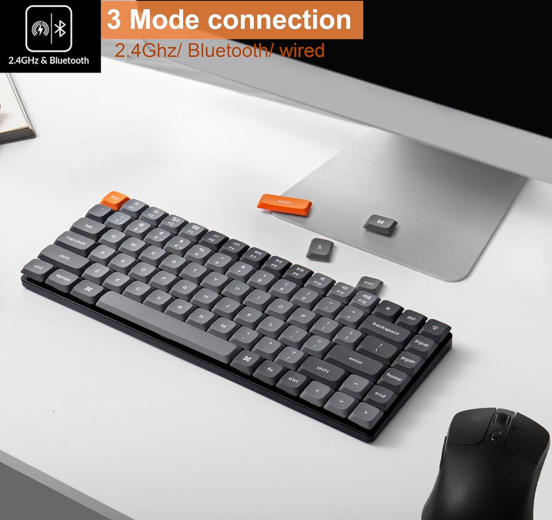 Keychron K3 Max QMK/VIA Wireless Custom Mechanical Keyboard (Red) (KC-K3M-H1)