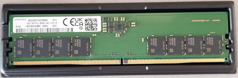 Samsung 16GB DDR5-4800 PC5-38400 4800MHz UDIMM Non-ECC UNBUFFERED Memory Module - M323R2GA3BB0-CQK
