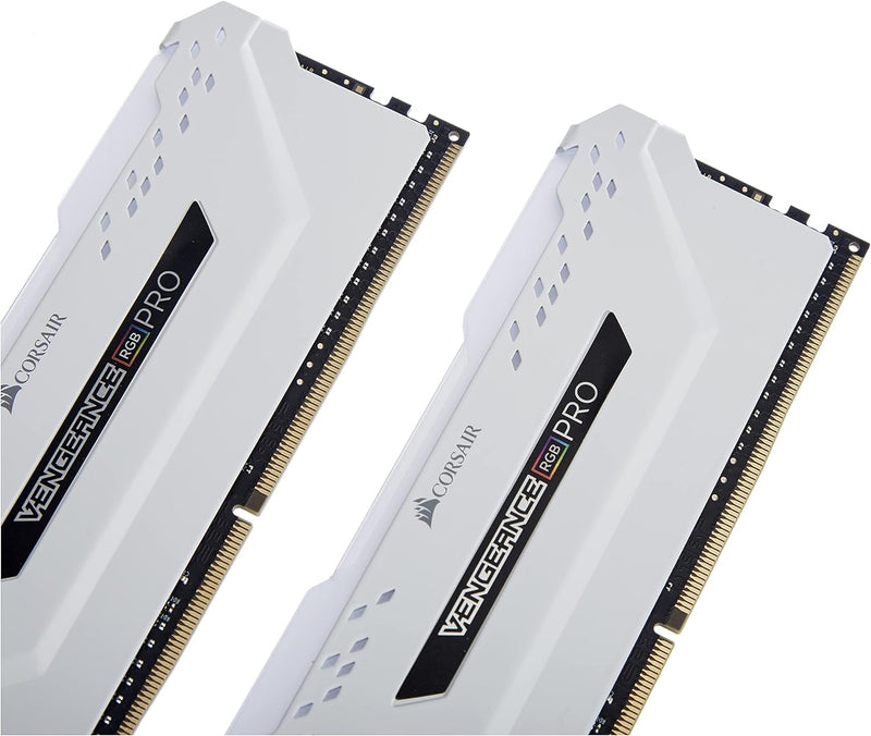 CORSAIR 32GB Kit (2x16GB) VENGEANCE RGB PRO White 白色 CMW32GX4M2E3200C16W DDR4 3200MHz Memory