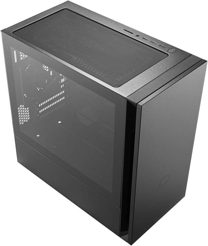 Cooler Master Silencio S400 Black 黑色Tempered Glass Micro-ATX Case MCS-S400-KG5N-S00